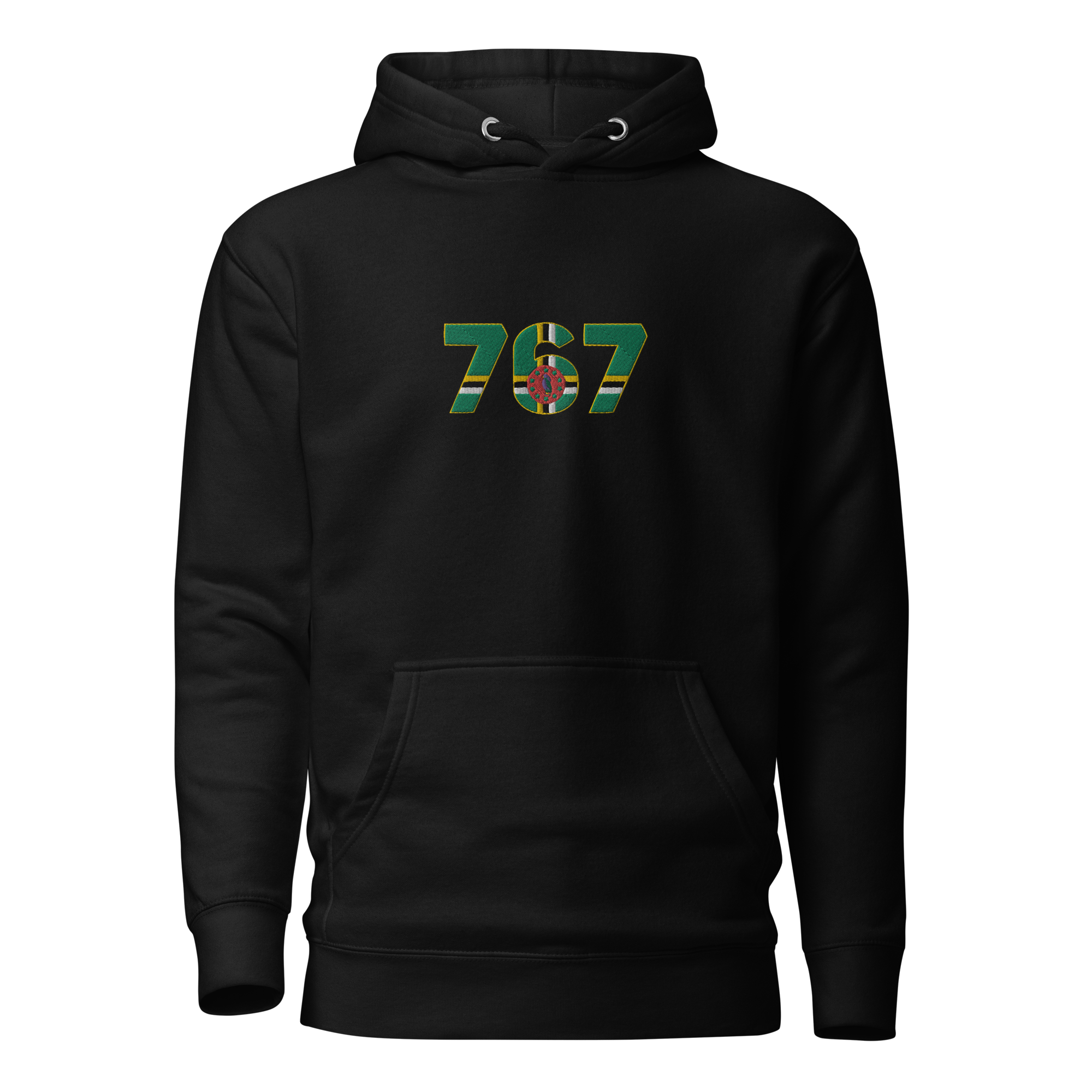 Area Code Embroidered Hoodie