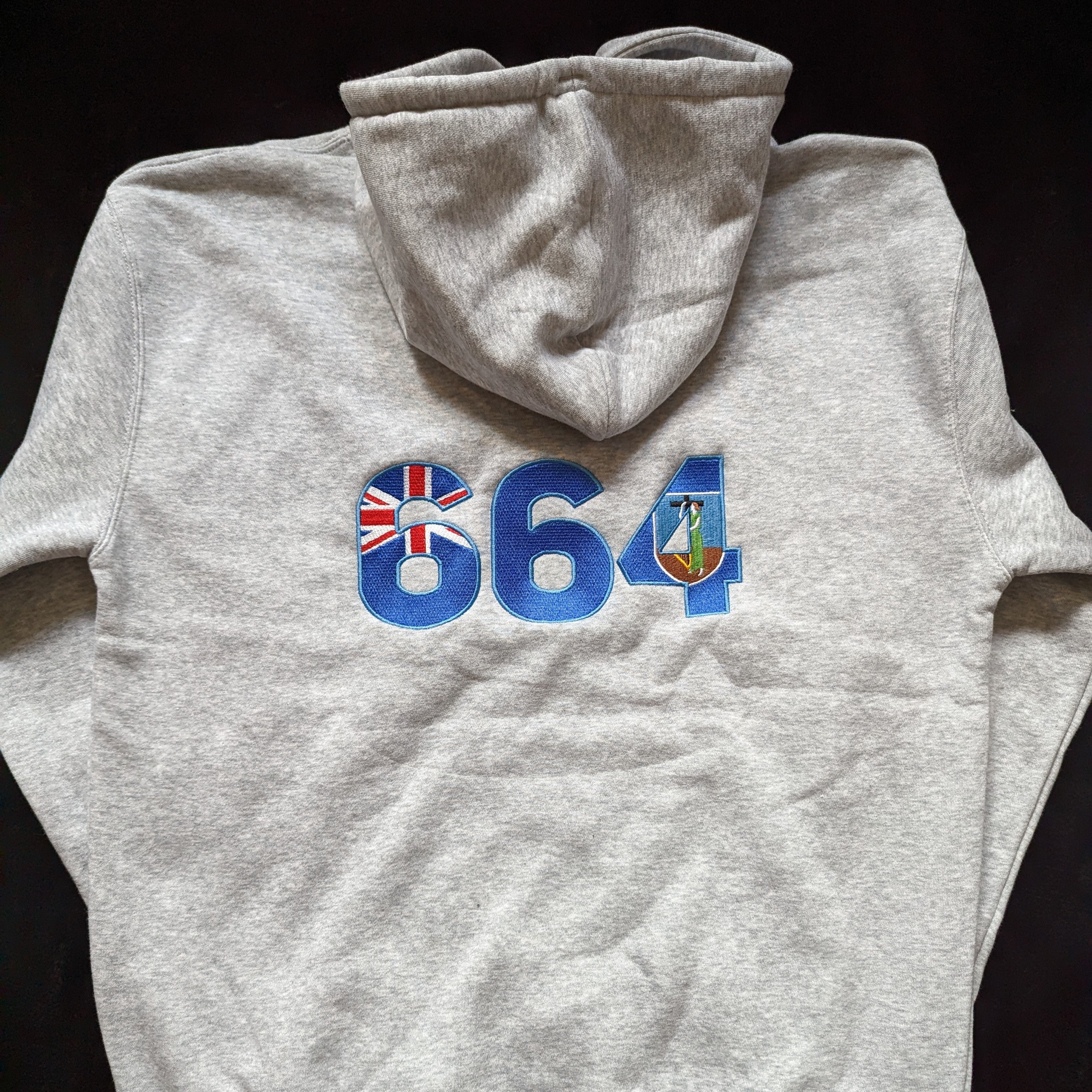 Area Code Embroidered Hoodie