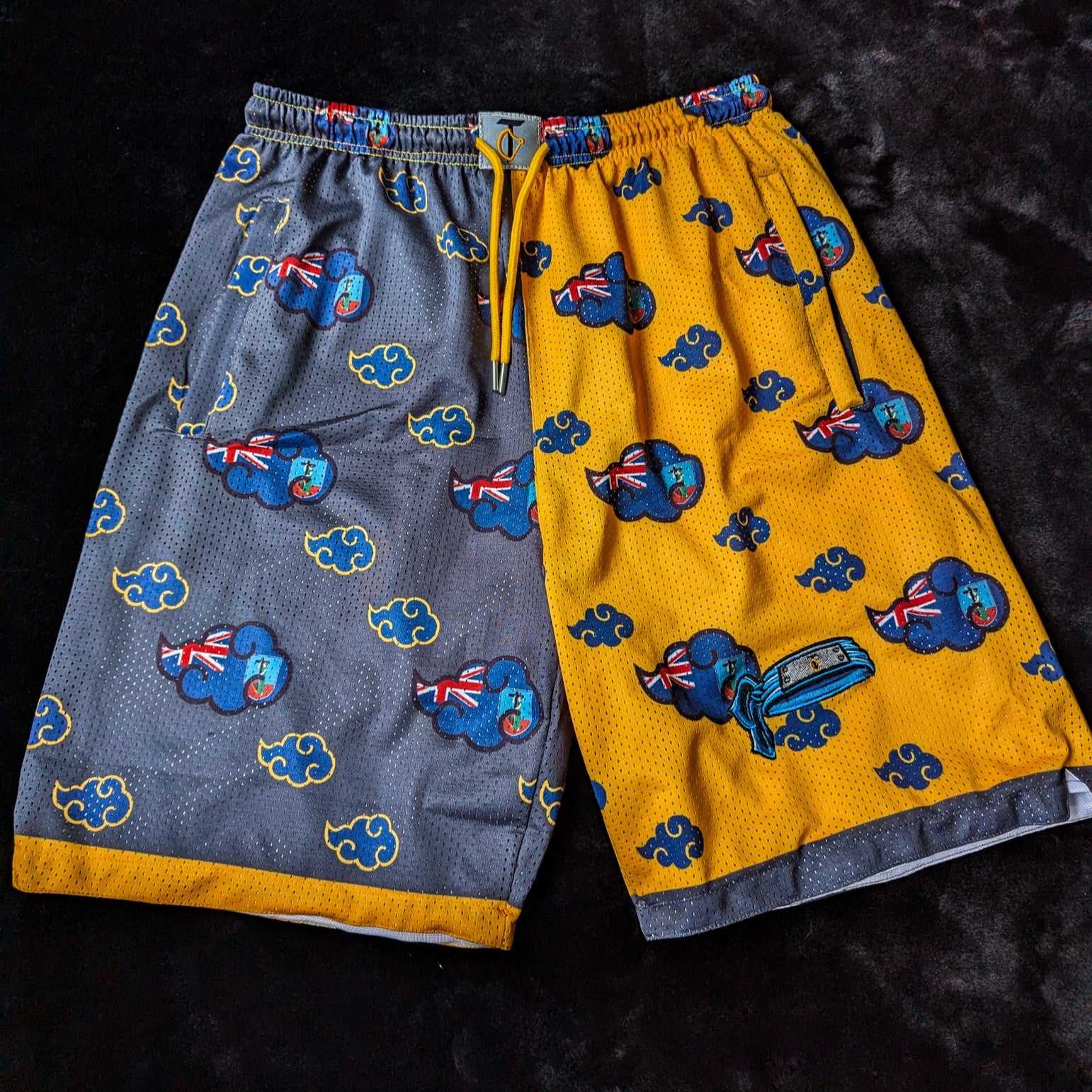 Montserrat Akatsuki Cloud All-Over-Print Mesh Shorts