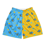 St. Lucia Akatsuki Cloud Blue and Yellow all-over-print-recycled-unisex-mesh-shorts