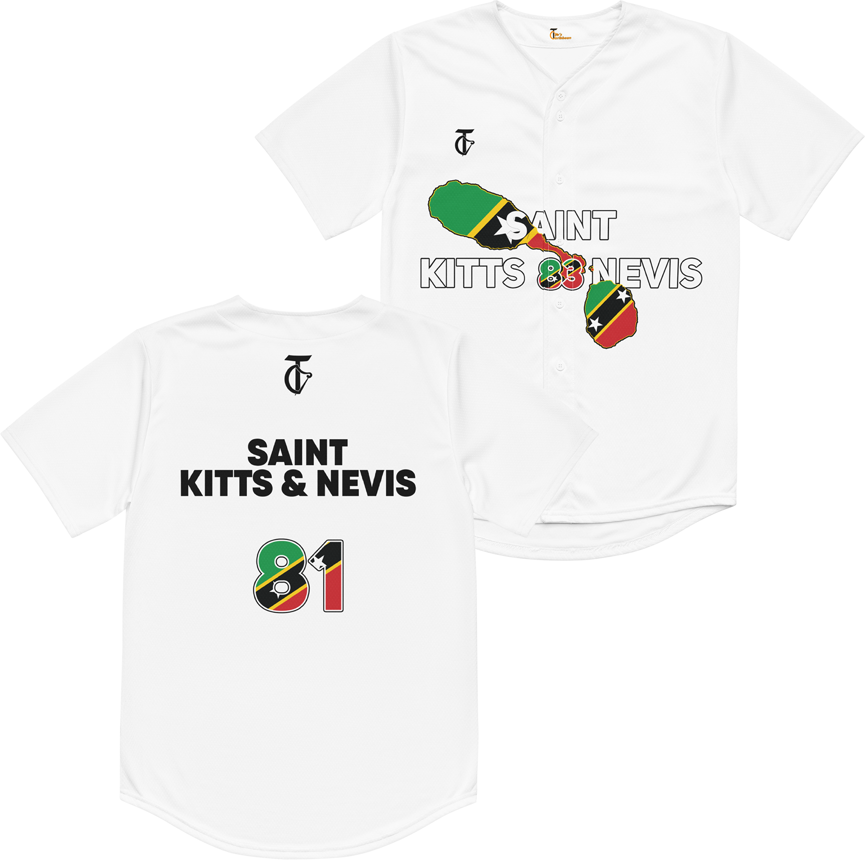 St Kitts and Nevis Baseball Jersey