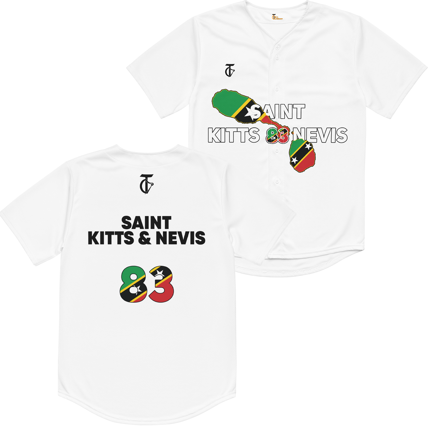 St Kitts and Nevis Baseball Jersey