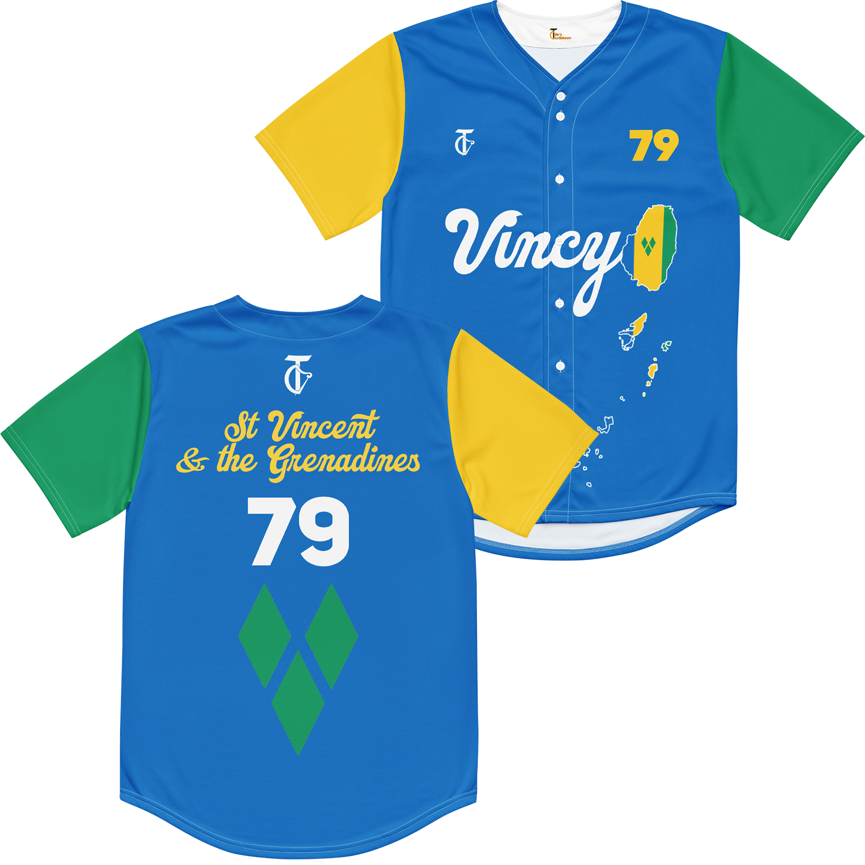 St Vincent and the Grenadines Baseball Jersey
