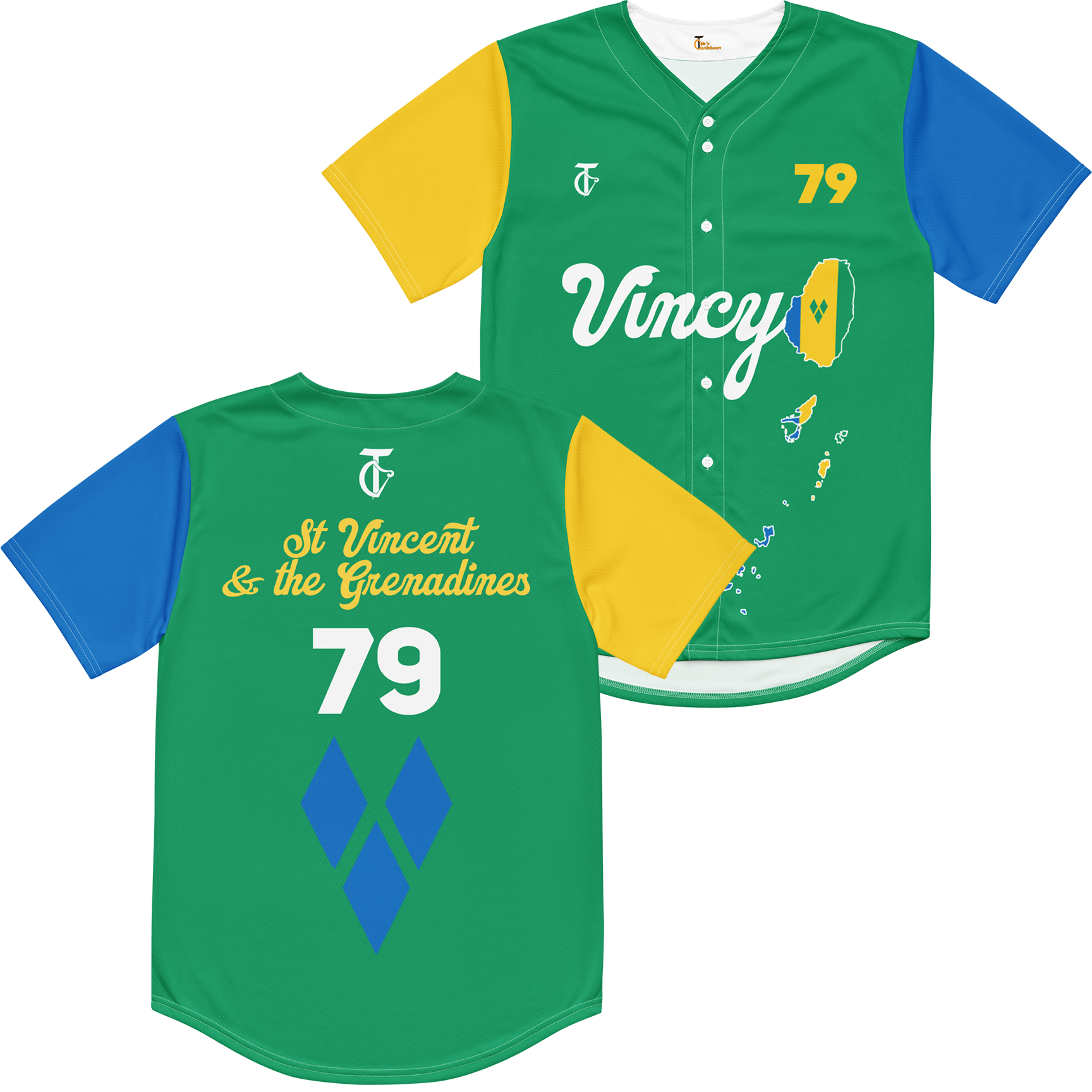 St Vincent and the Grenadines Baseball Jersey