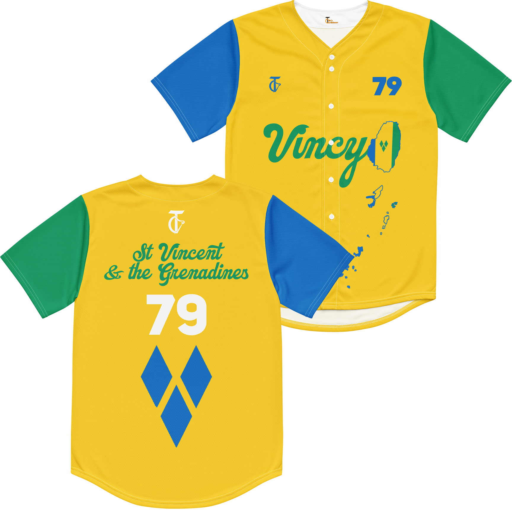 St Vincent and the Grenadines Baseball Jersey