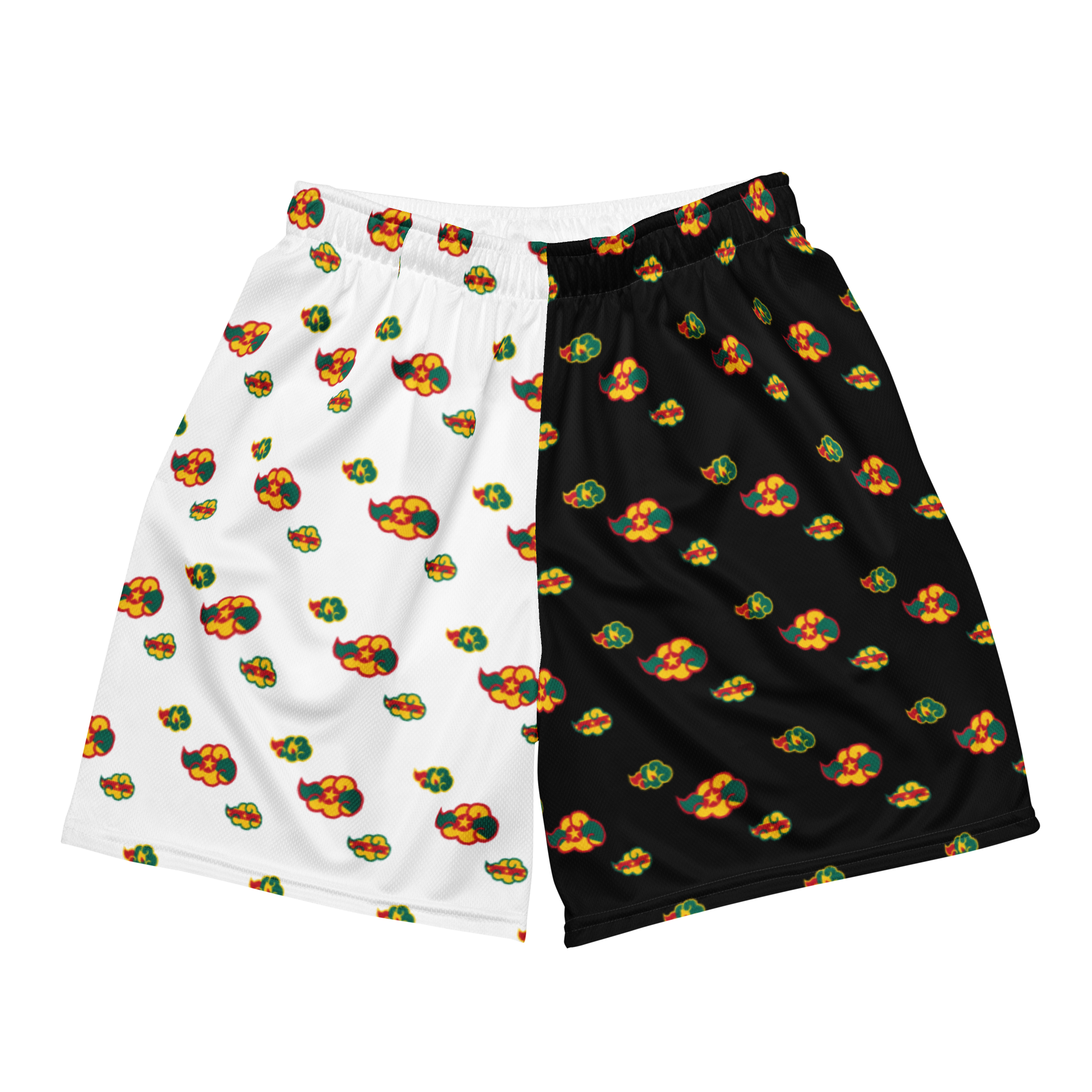 Grenada Akatsuki Cloud All-Over-Print Mesh Shorts