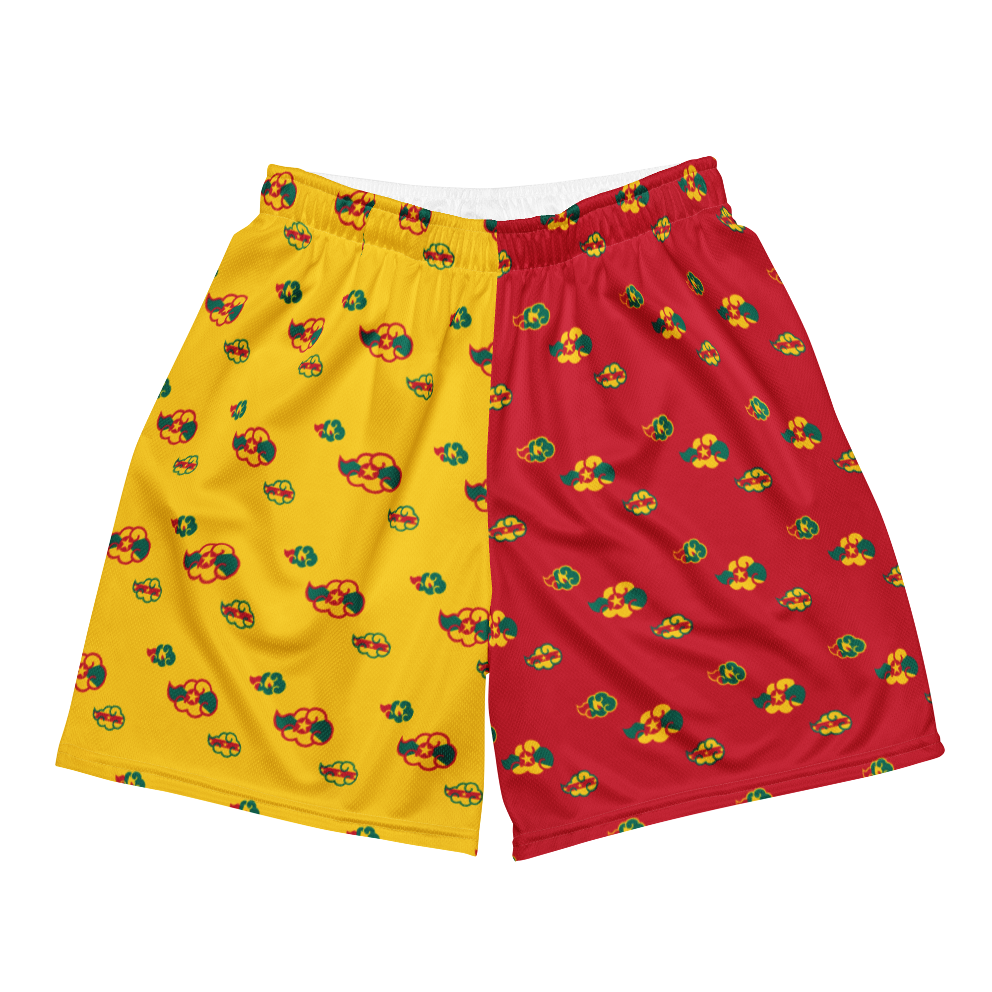 Grenada Akatsuki Cloud All-Over-Print Mesh Shorts