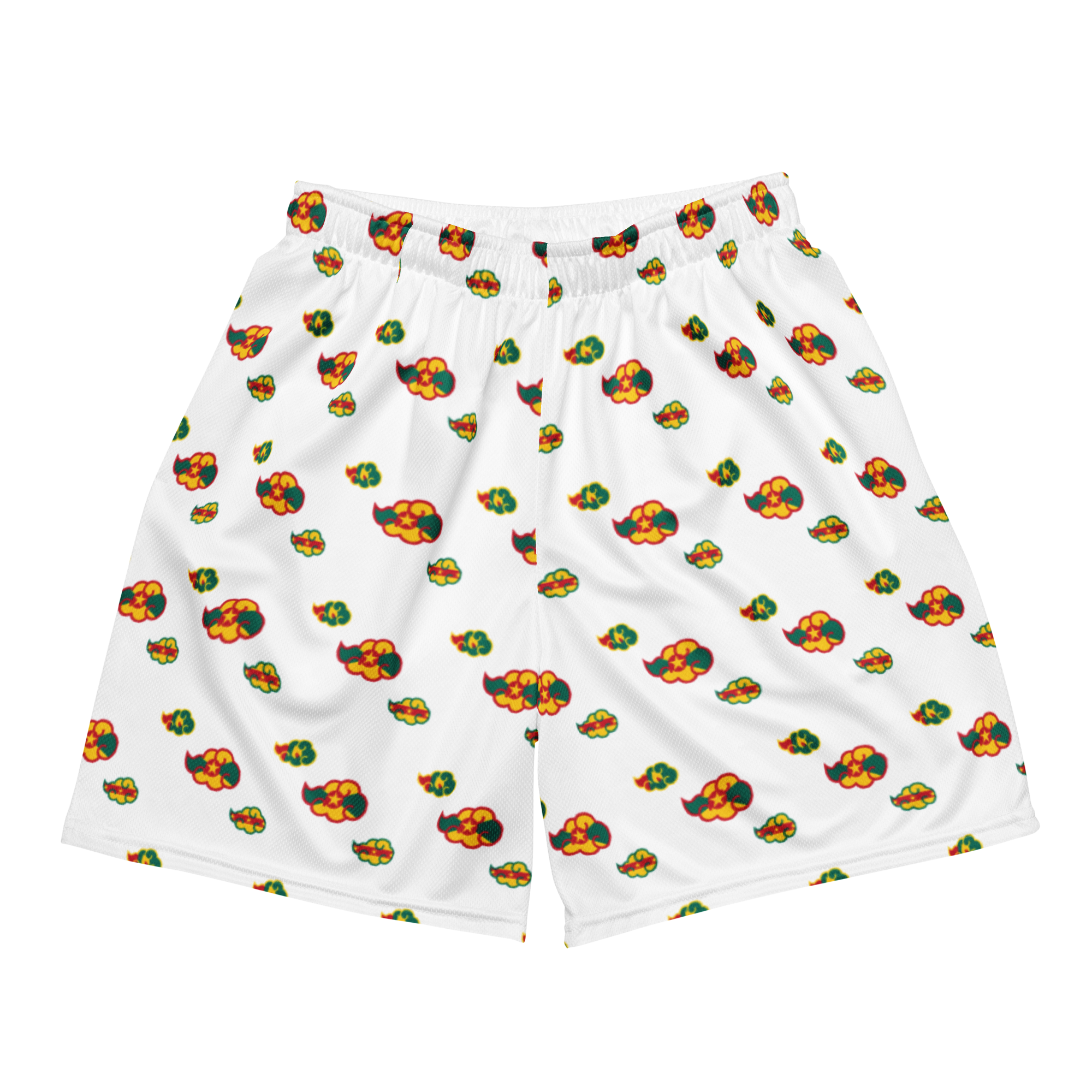 Grenada Akatsuki Cloud All-Over-Print Mesh Shorts