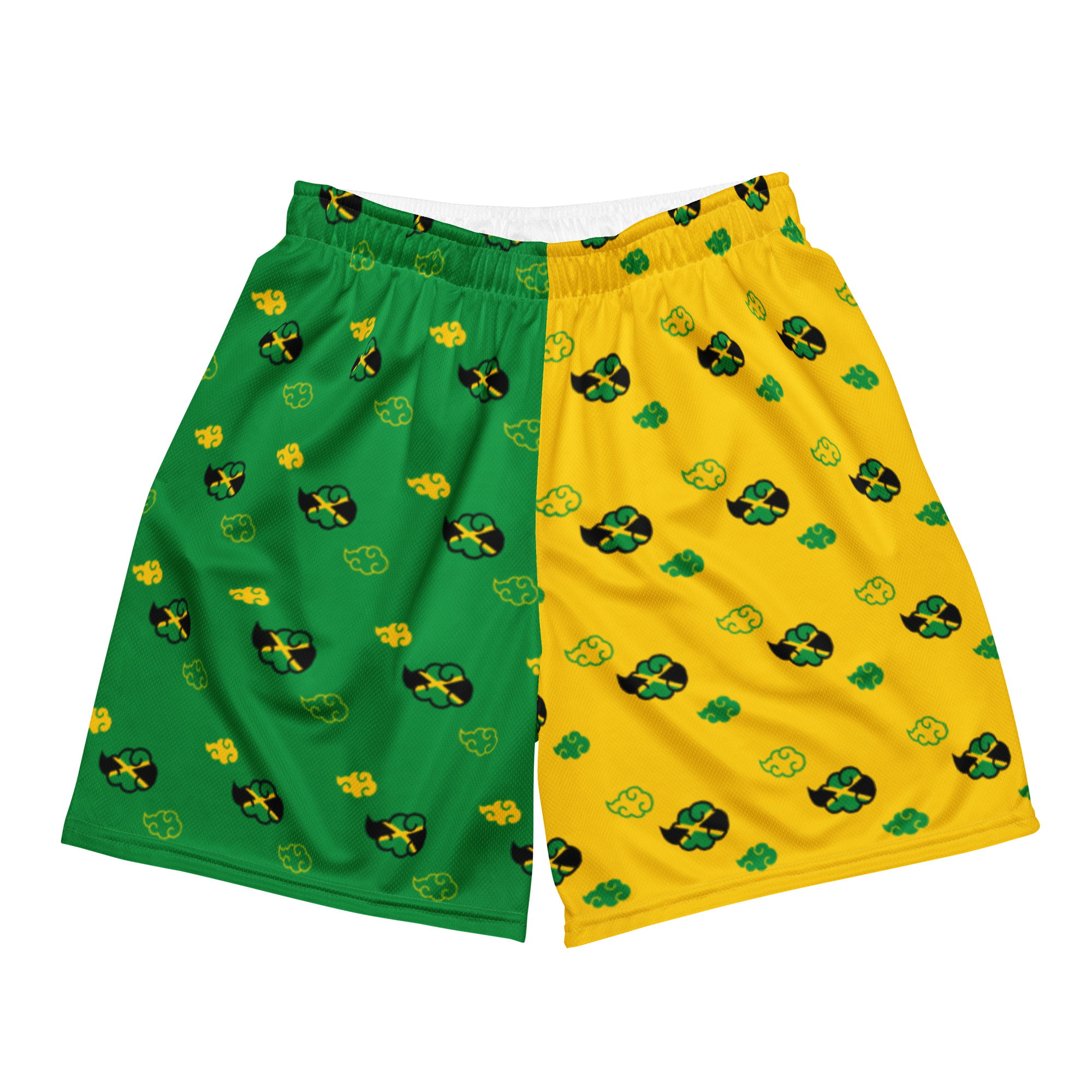 Jamaica Akatsuki Cloud All-Over-Print Mesh Shorts