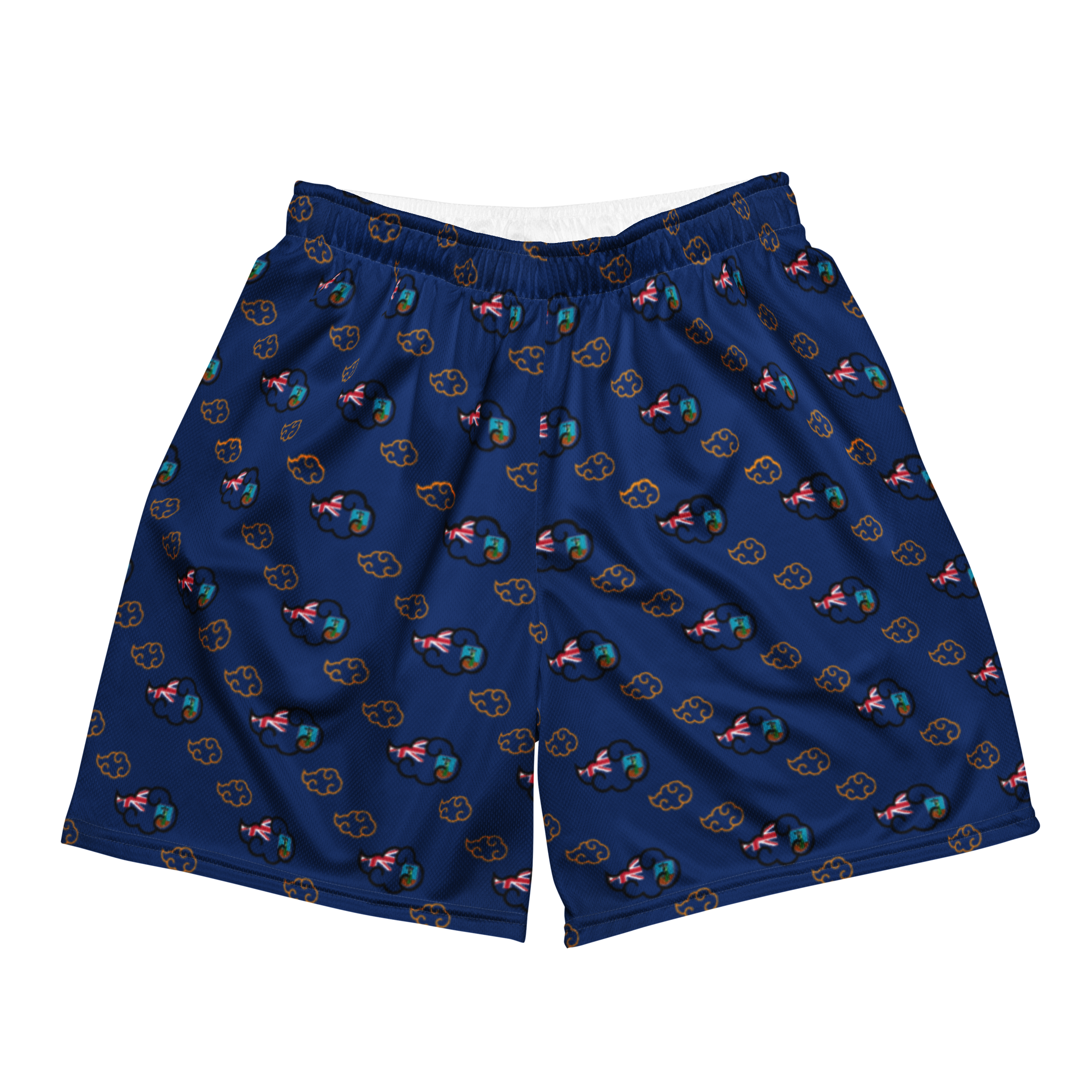Montserrat Akatsuki Cloud All-Over-Print Mesh Shorts
