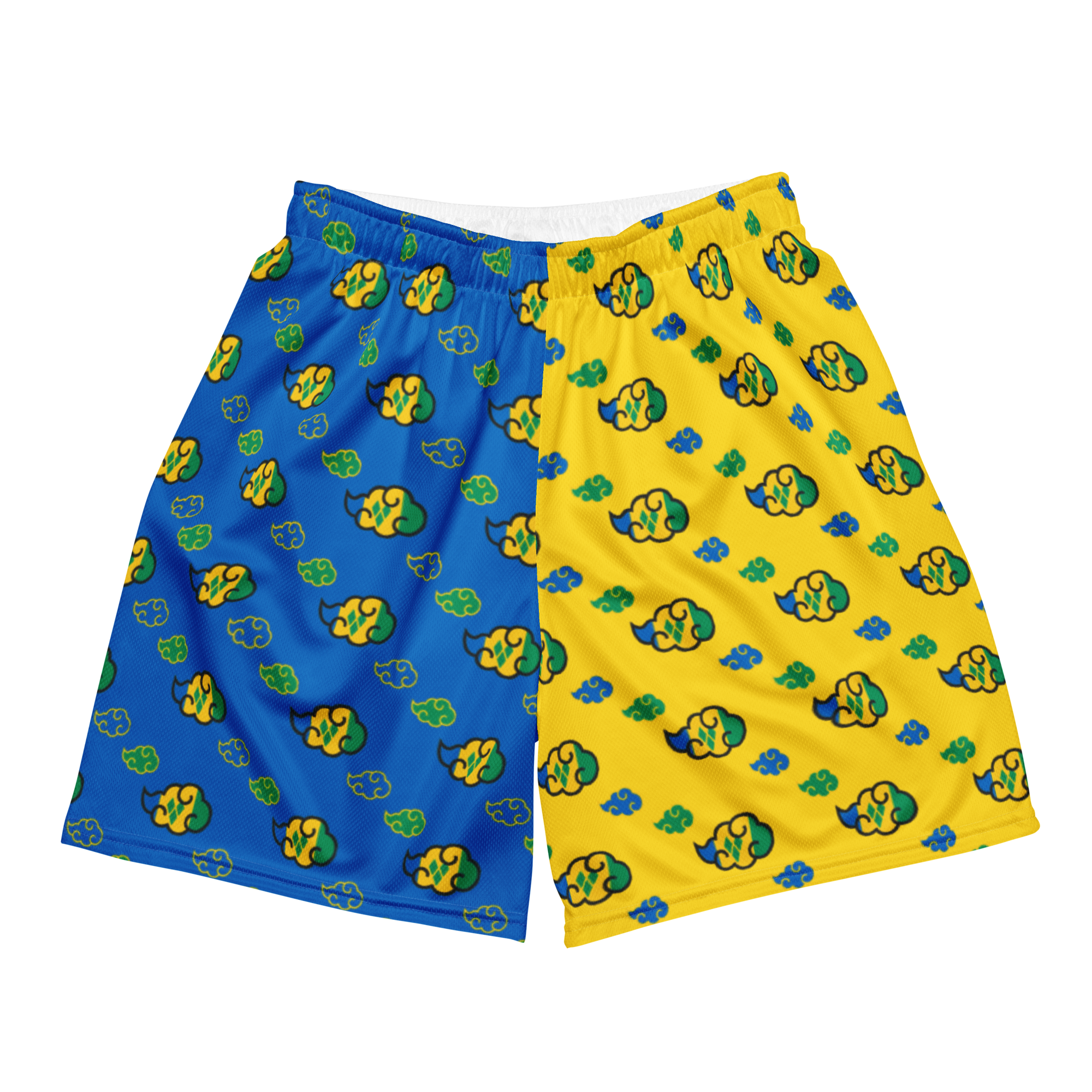 St Vincent Akatsuki Cloud All-Over-Print Mesh Shorts