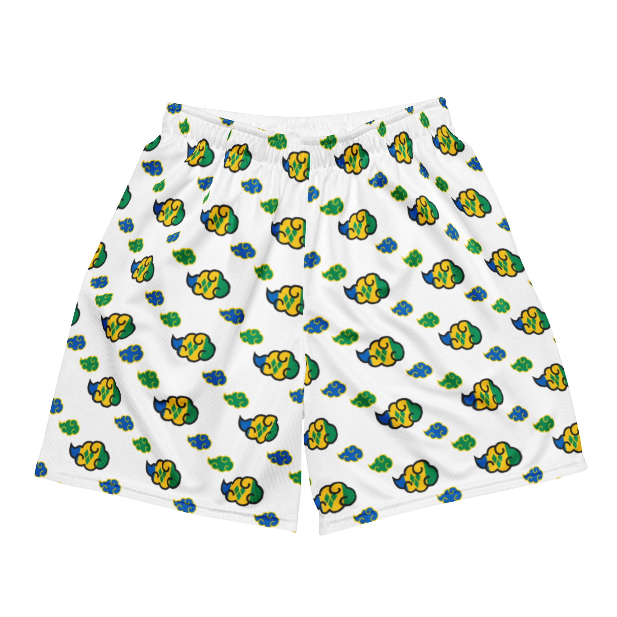 St Vincent Akatsuki Cloud All-Over-Print Mesh Shorts