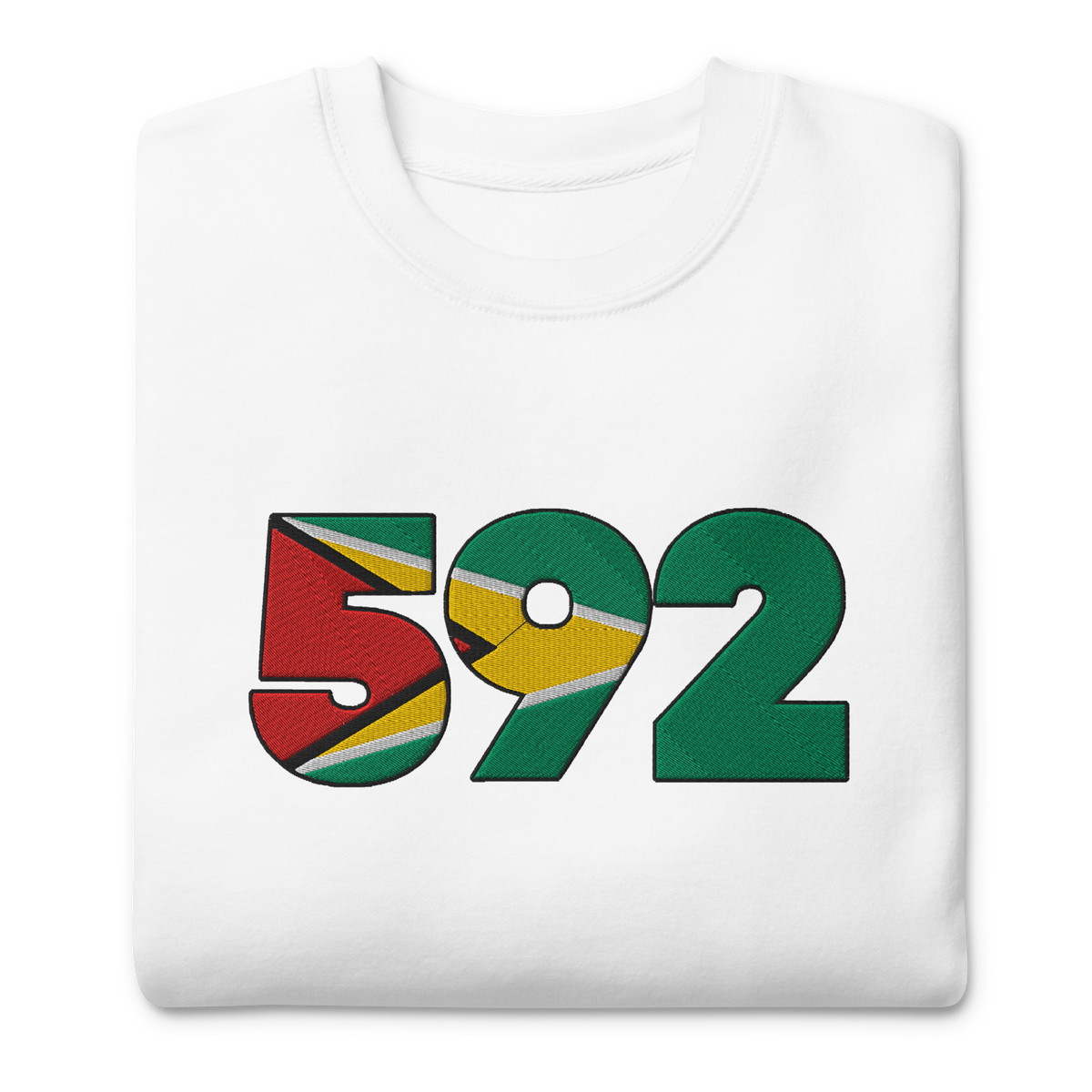 Bar Code 592 Guyana Dial Code (+592) Embroidered T-Shirt – Tee's Caribbean