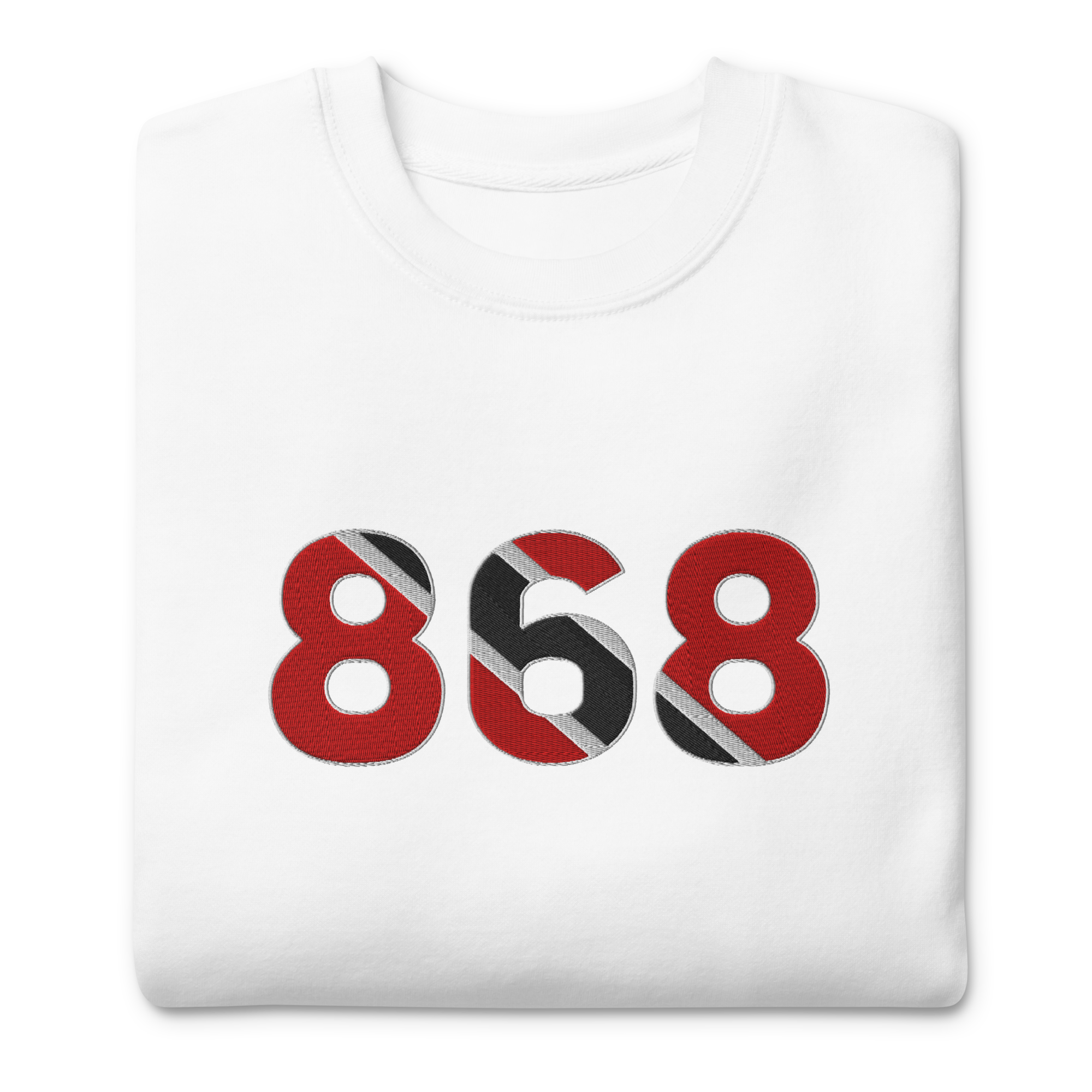 Trinidad & Tobago Dial Code (+868) Embroidered T-Shirt