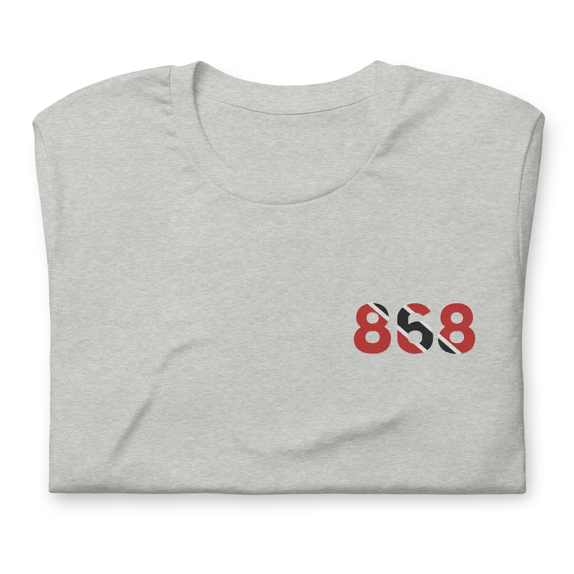 Trinidad & Tobago Dial Code (+868) Embroidered T-Shirt