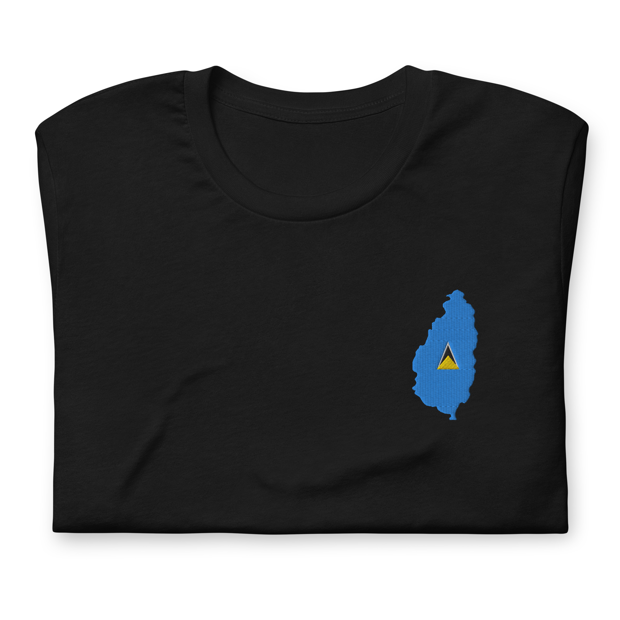 St. Lucia Island Embroidered T-Shirt