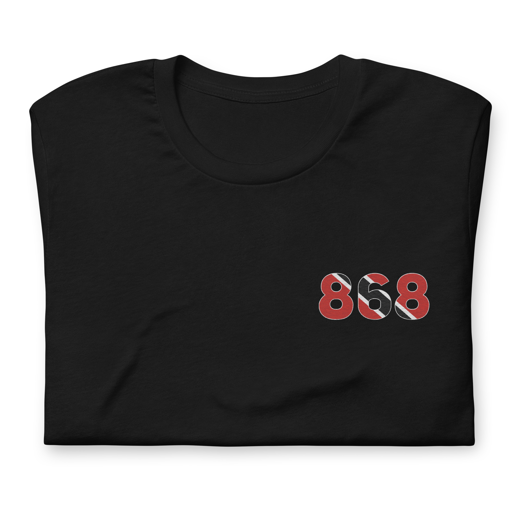 Trinidad & Tobago Dial Code (+868) Embroidered T-Shirt