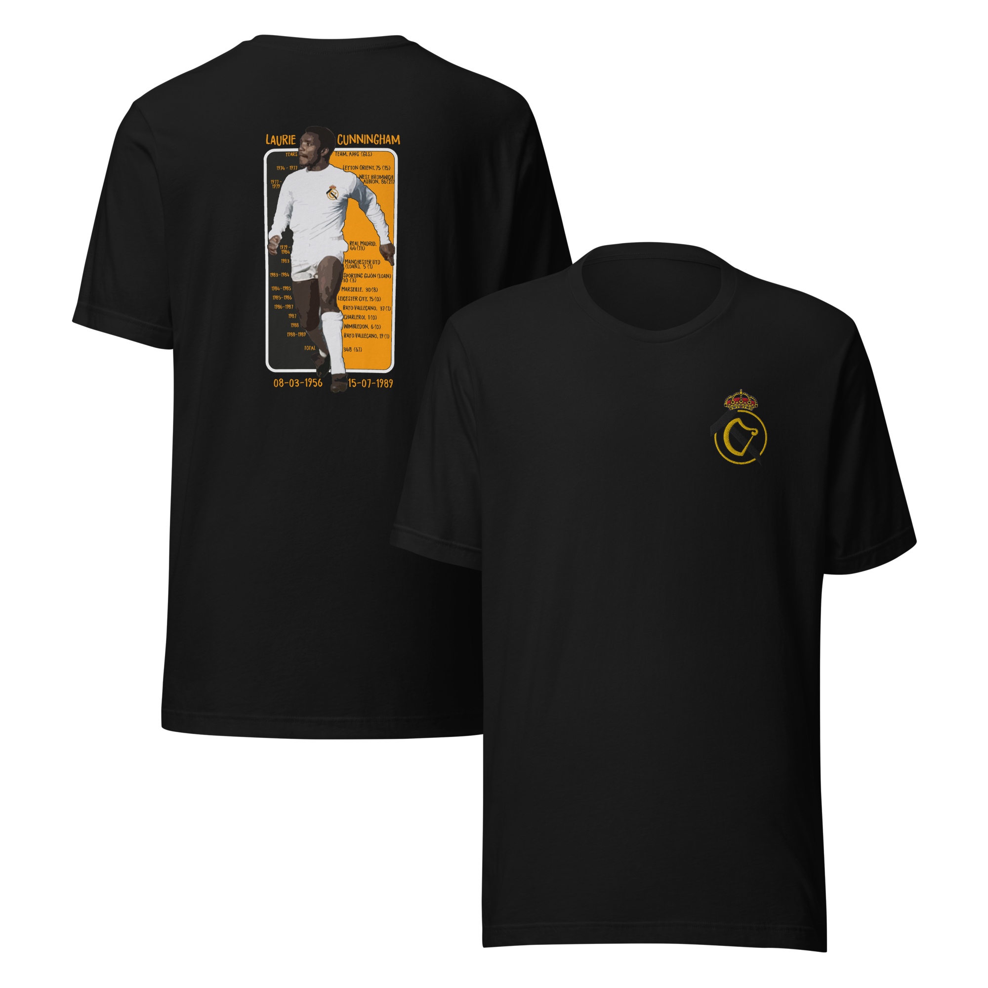 Laurie Cunningham Tribute T-Shirt - TC Original Badge