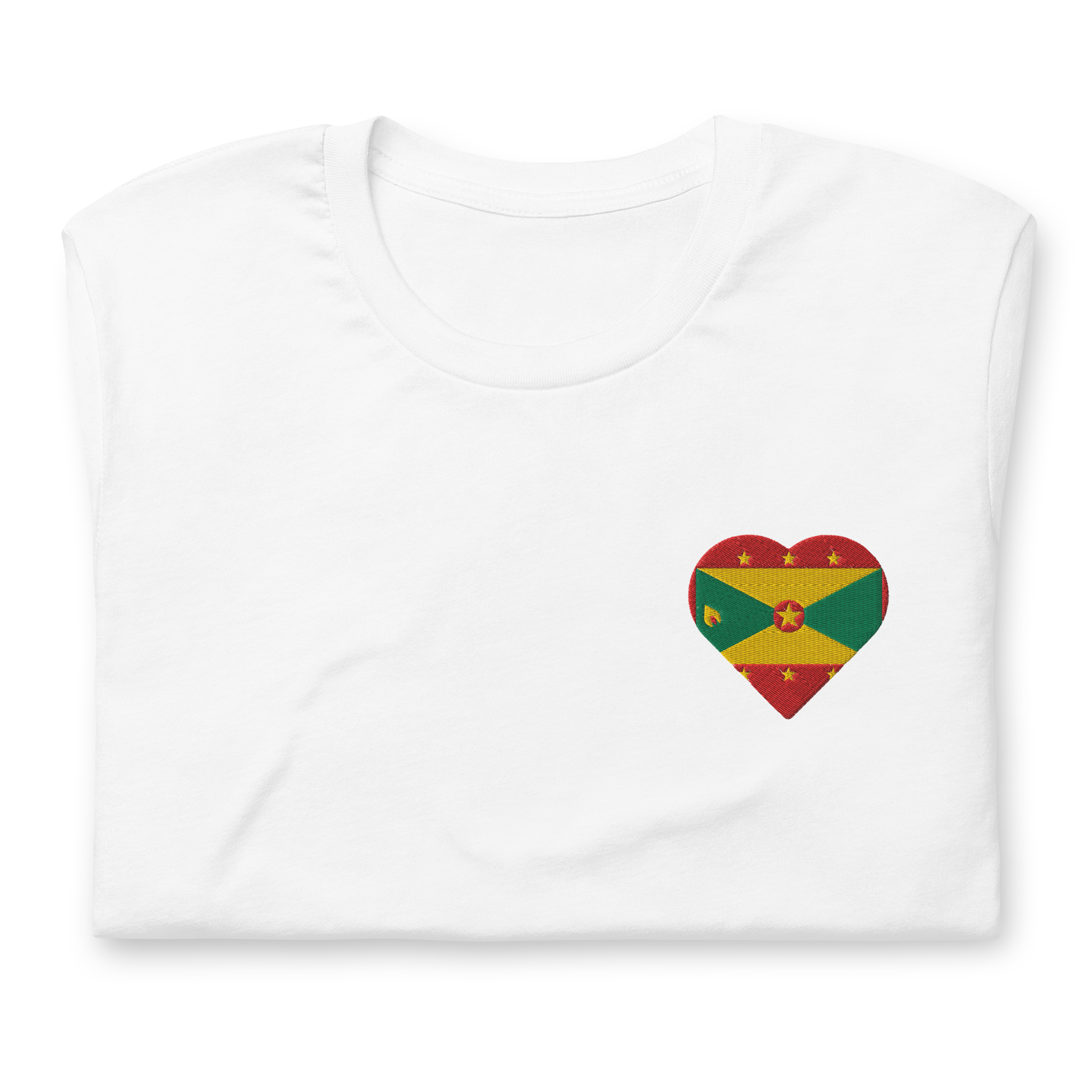 Grenada Flag Heart T-Shirt