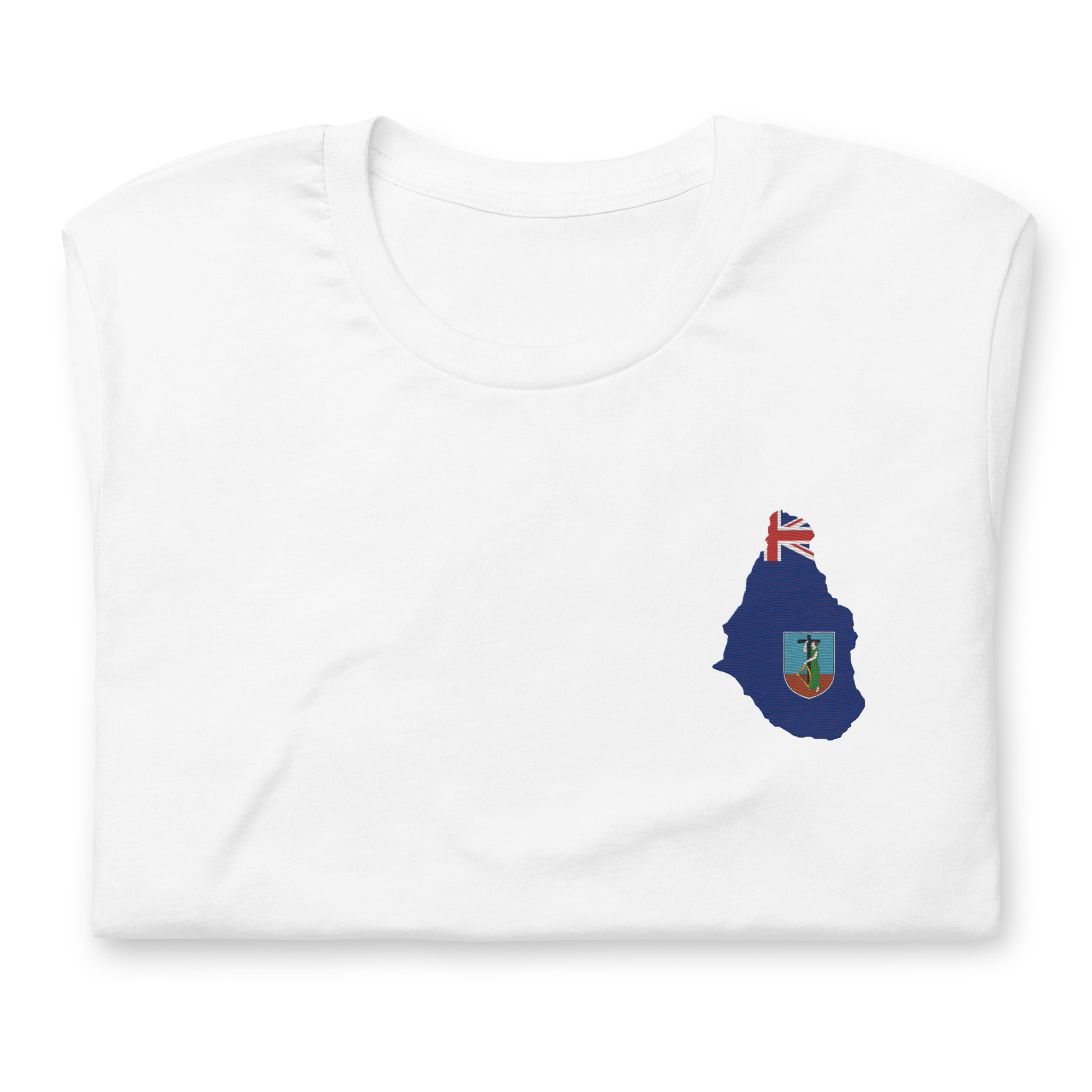 Montserrat Island Embroidered T-Shirt