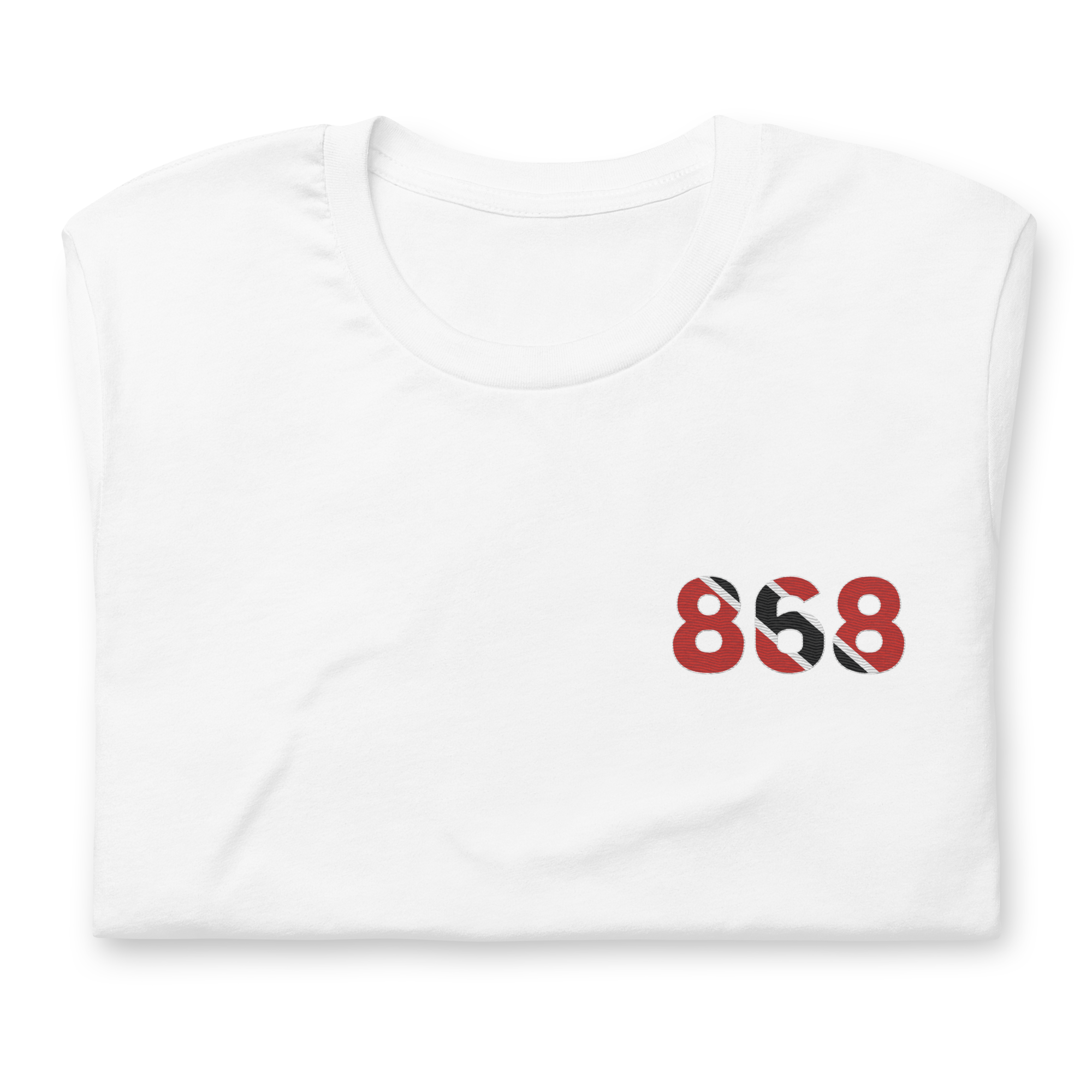 Trinidad & Tobago Dial Code (+868) Embroidered T-Shirt