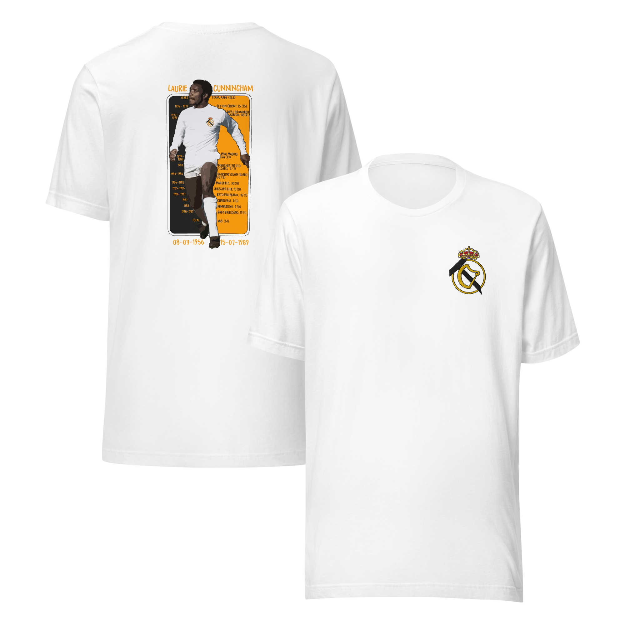 Laurie Cunningham Tribute T-Shirt - TC Original Badge