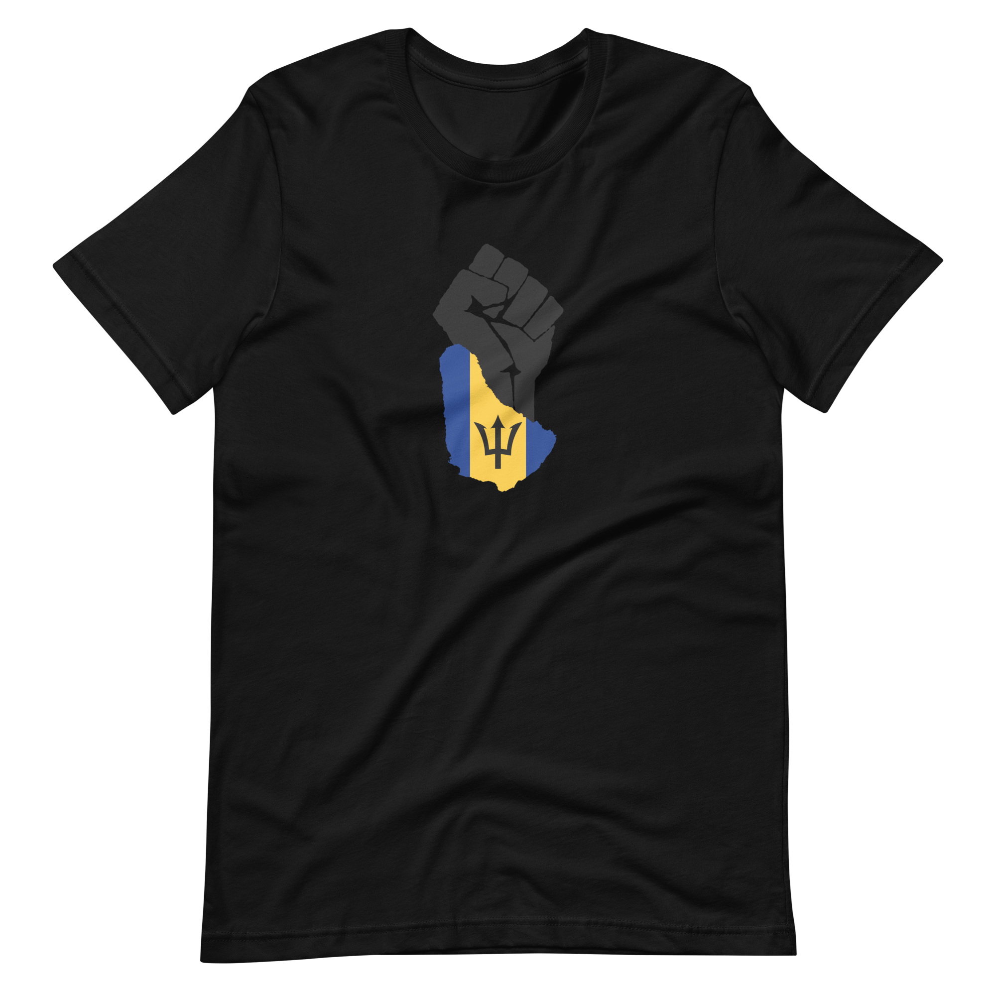 Barbados Power Fist Print T-Shirt