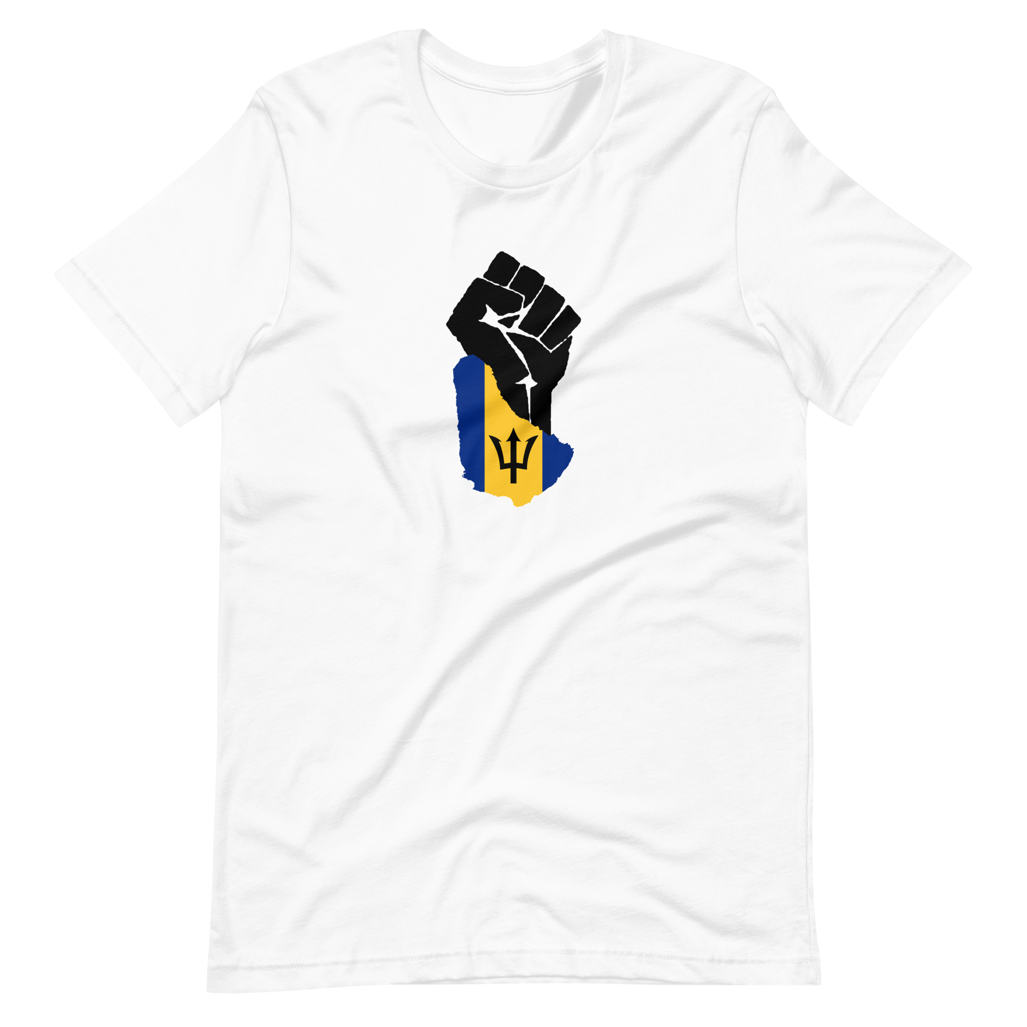 Barbados Power Fist Print T-Shirt