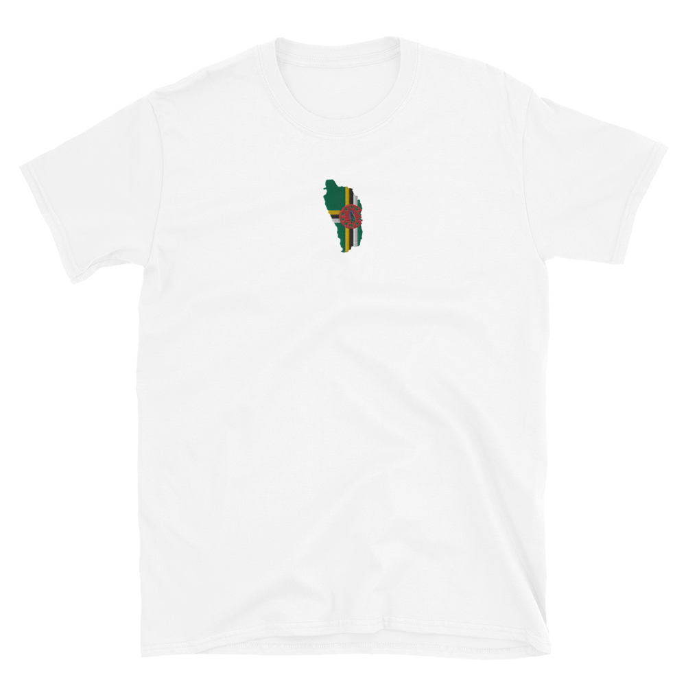 Dominica Island Embroidered Short-Sleeve T-Shirt