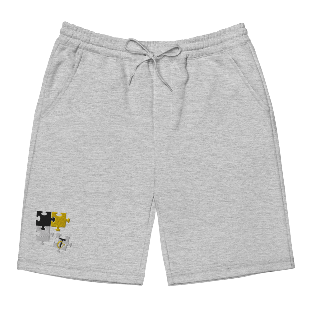 Puzzled Embroidered Shorts