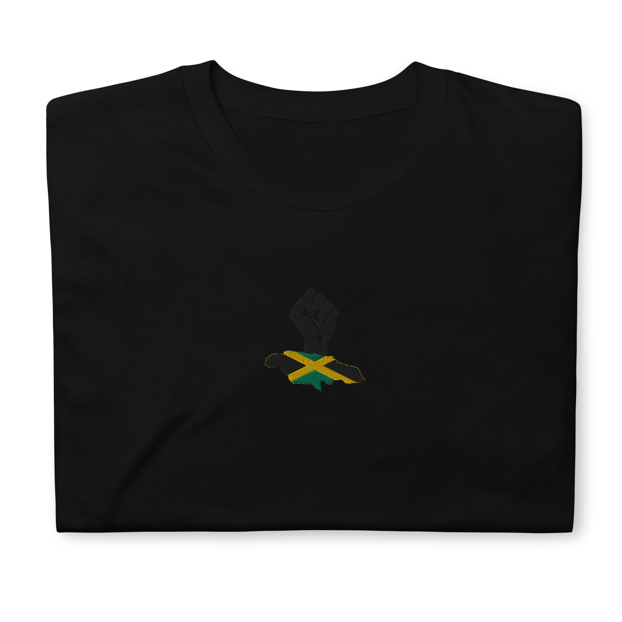 Jamaica Power Fist Embroidered T-Shirt