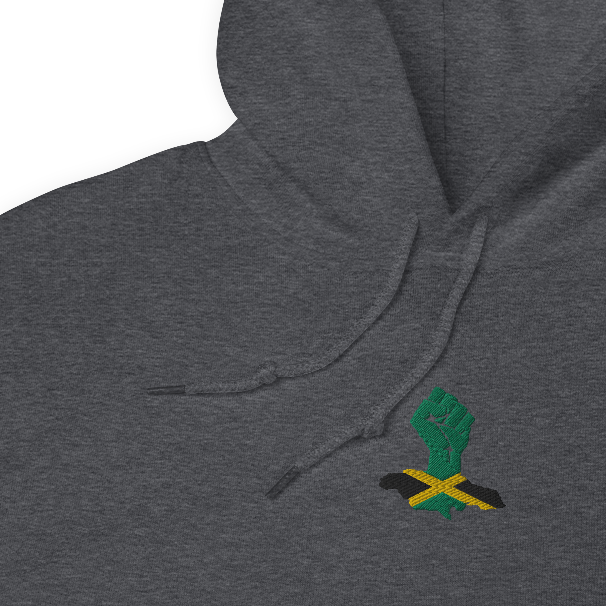 Jamaica Power Fist Embroidered Hoodie