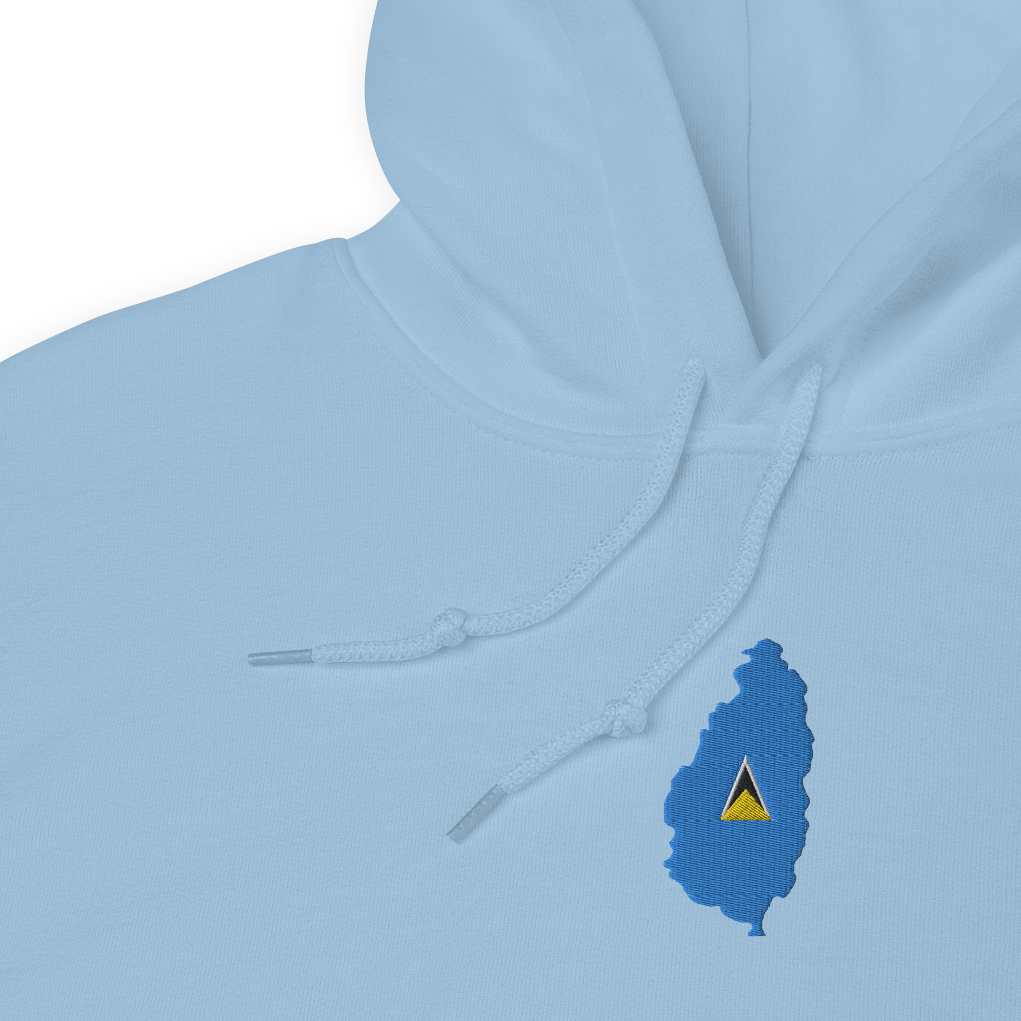 St. Lucia Island Embroidered Hoodie