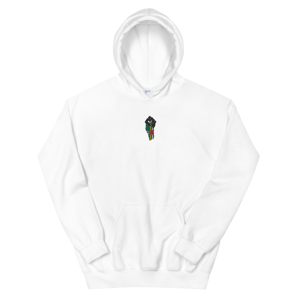 Dominica Power Fist Embroidered Hoodie