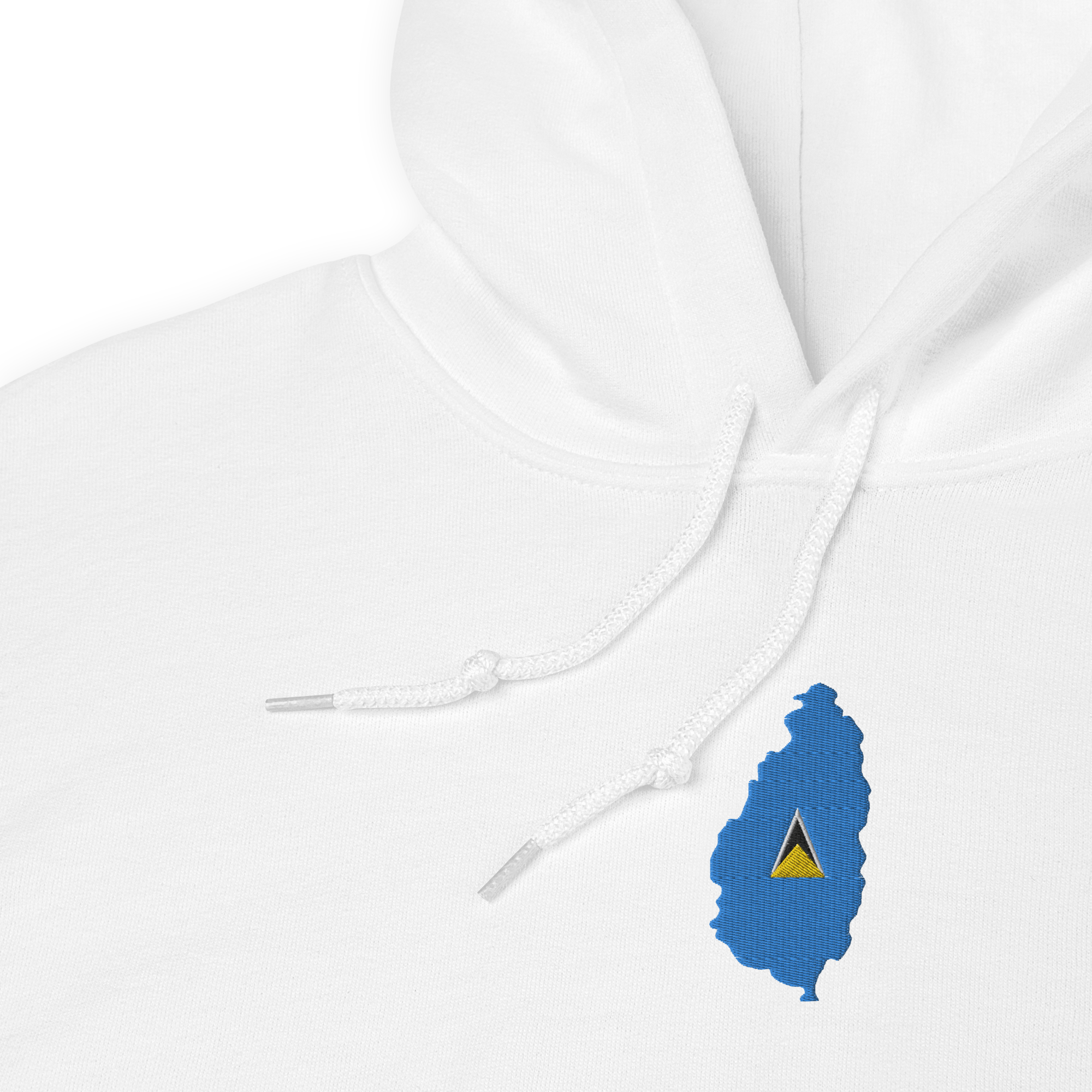 St. Lucia Island Embroidered Hoodie