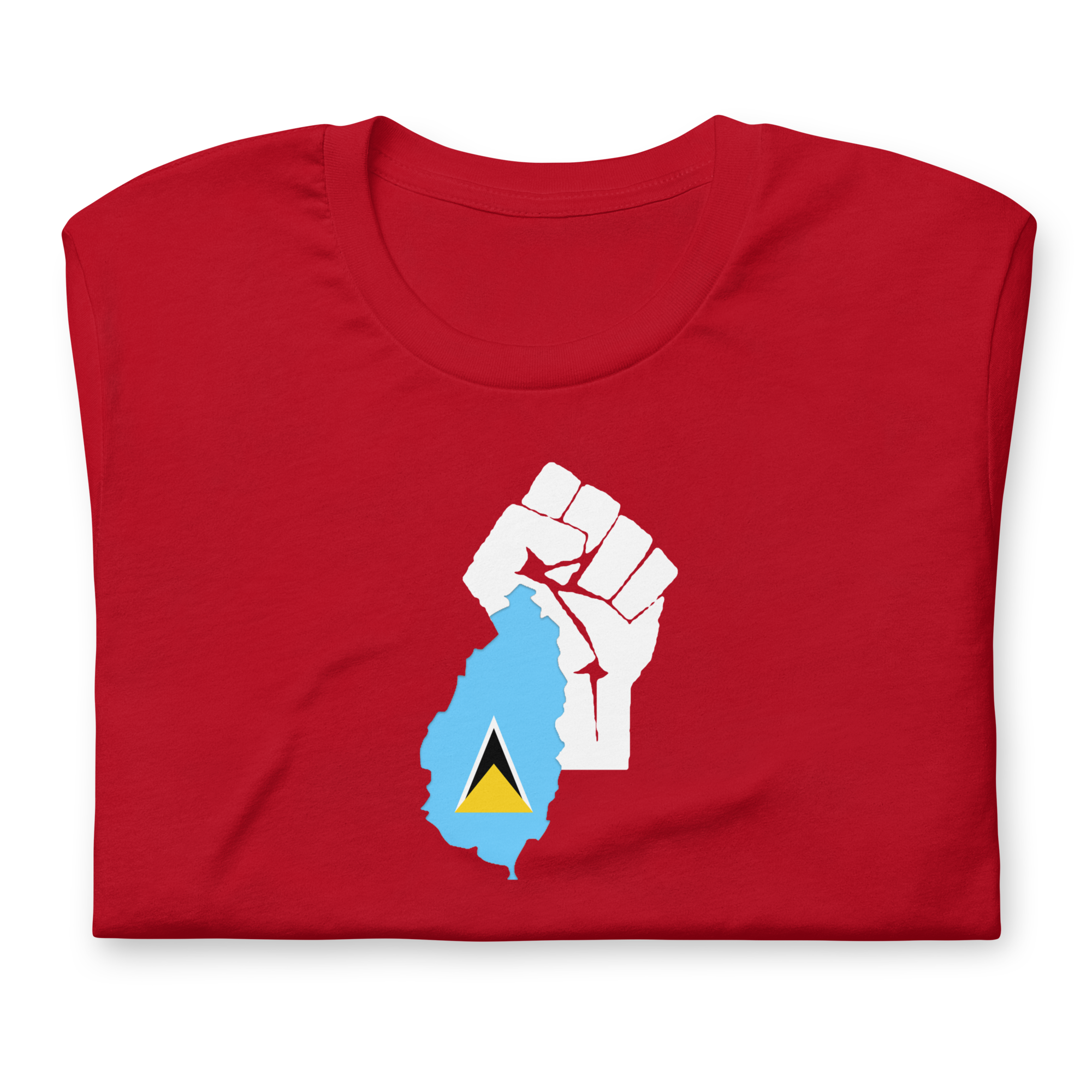 St. Lucia Power Fist Print Short-Sleeve T-Shirt