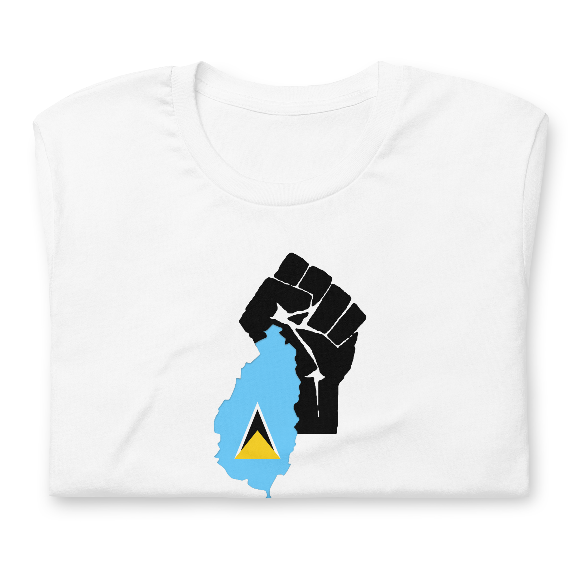 St. Lucia Power Fist Print Short-Sleeve T-Shirt